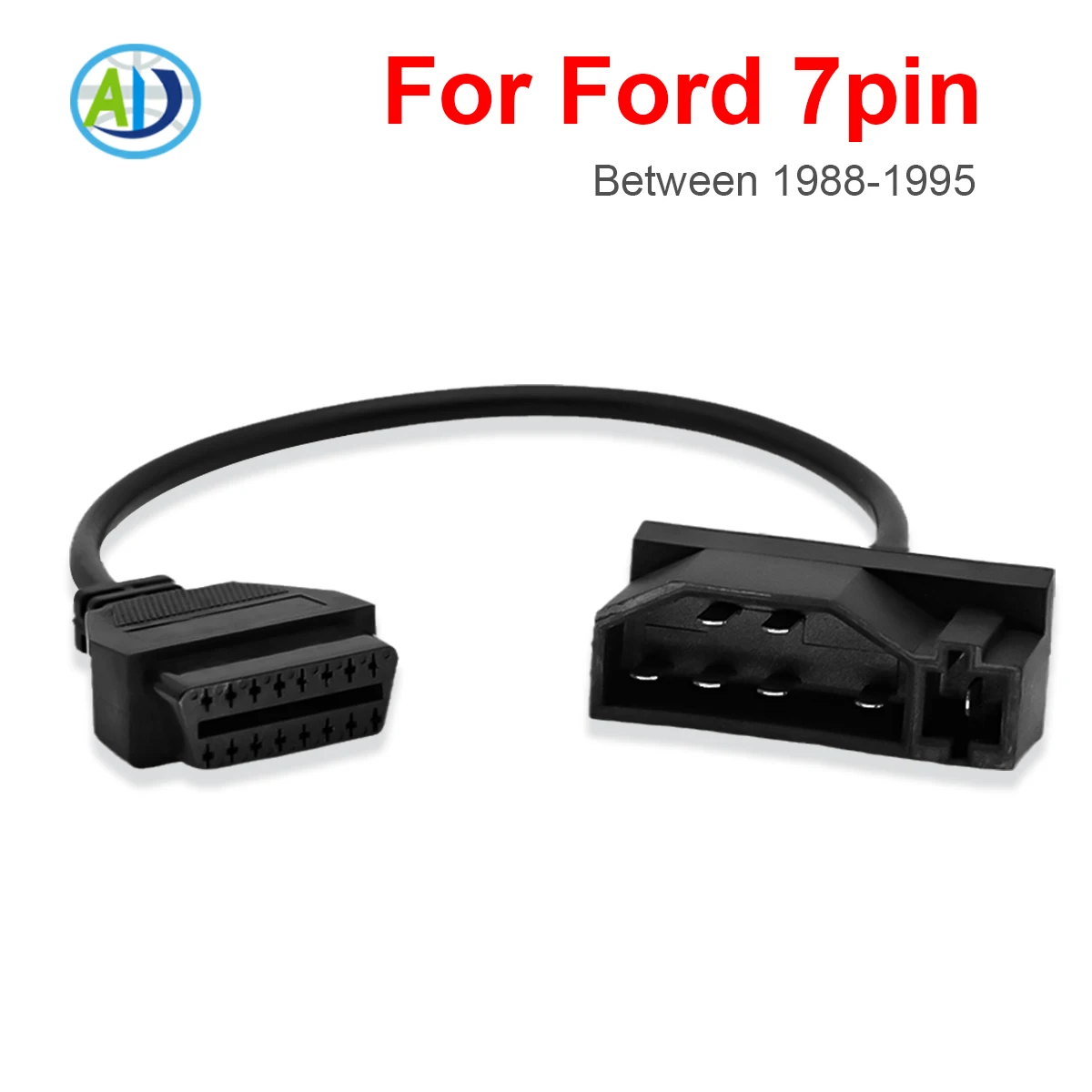 

OBDII Diagnostic Connector For Ford Cars 1988-1995 7pin OBDII Diagnostic Device Cable OBD1 Connector Adapter Cable For Scan Tool