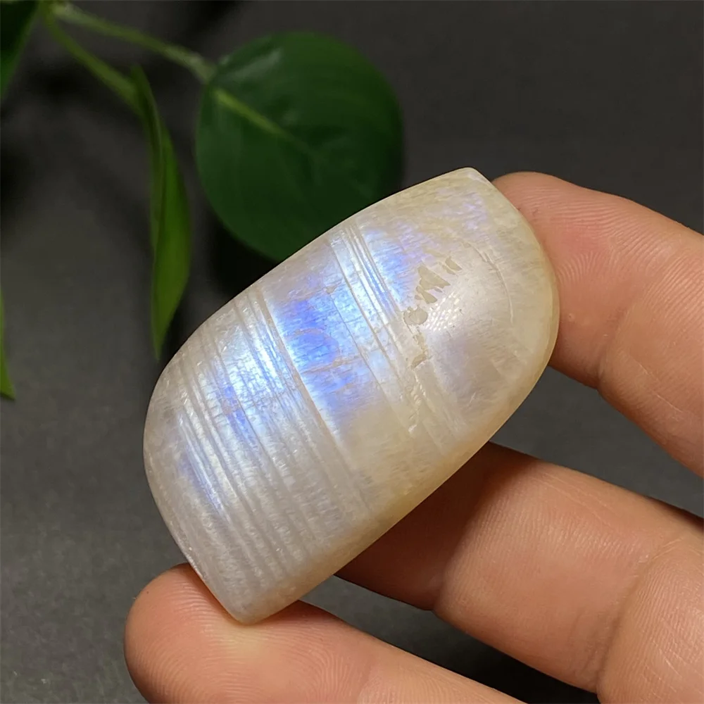 Natural Beautiful Blue Moonstone Polished Reiki Healing Mineral Energy Conservation Home Decoration DIY Pendant