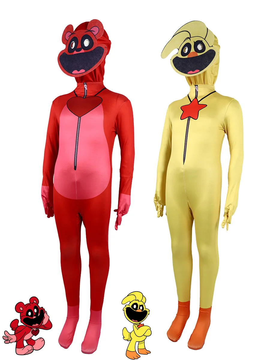 ملابس كوسبلاي المبتسمة، PickyPiggy، DogDay، بدلة قفز إسبانيا iptv بدلة حفلات الهالوين كرنفال للأطفال والكبار