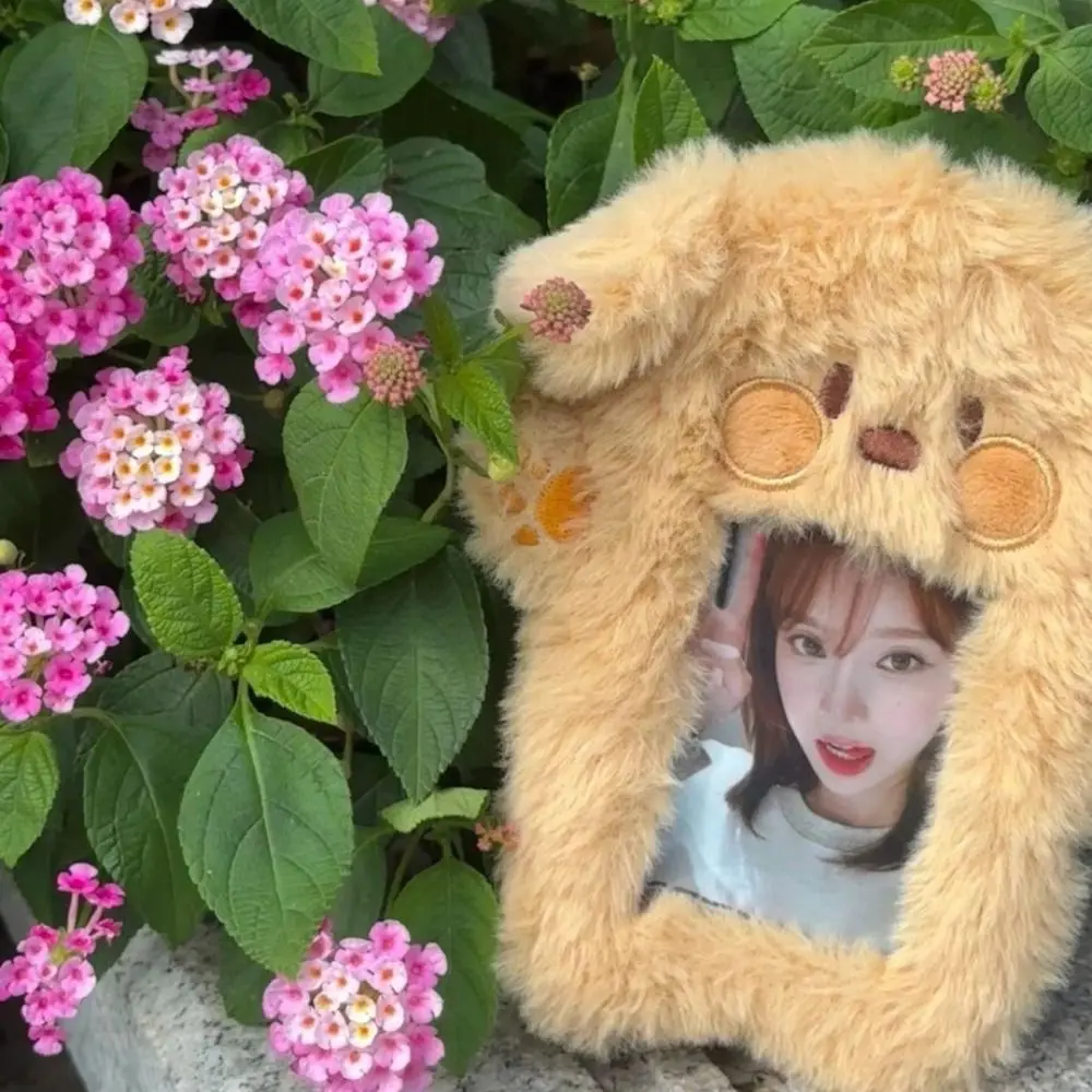 

Fashion Cartoon Plush Photocard Case sweet Cute Star Shape Photo Card Holder Multiple style Bag Keychain Birthday Gift