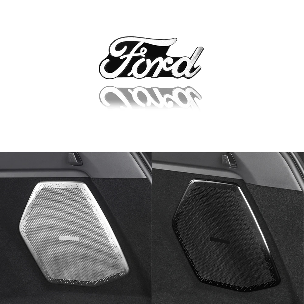 2/4Pcs Car Sudio Speaker Badge Stereo Emblem Sticker Styling Accessories For Ford Focus Mk2 MK3 MK7 Fiesta Ranger Mustang STLine view 2