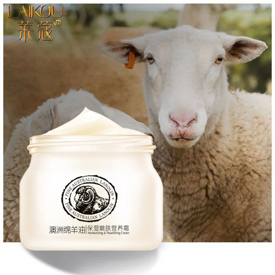 

LAIKOU Sheep Oil Face Cream Moisturizing Cream Anti Aging Anti Wrinkle Whitening Day Serum For Face Skin Care Serum Bio Oil 90g