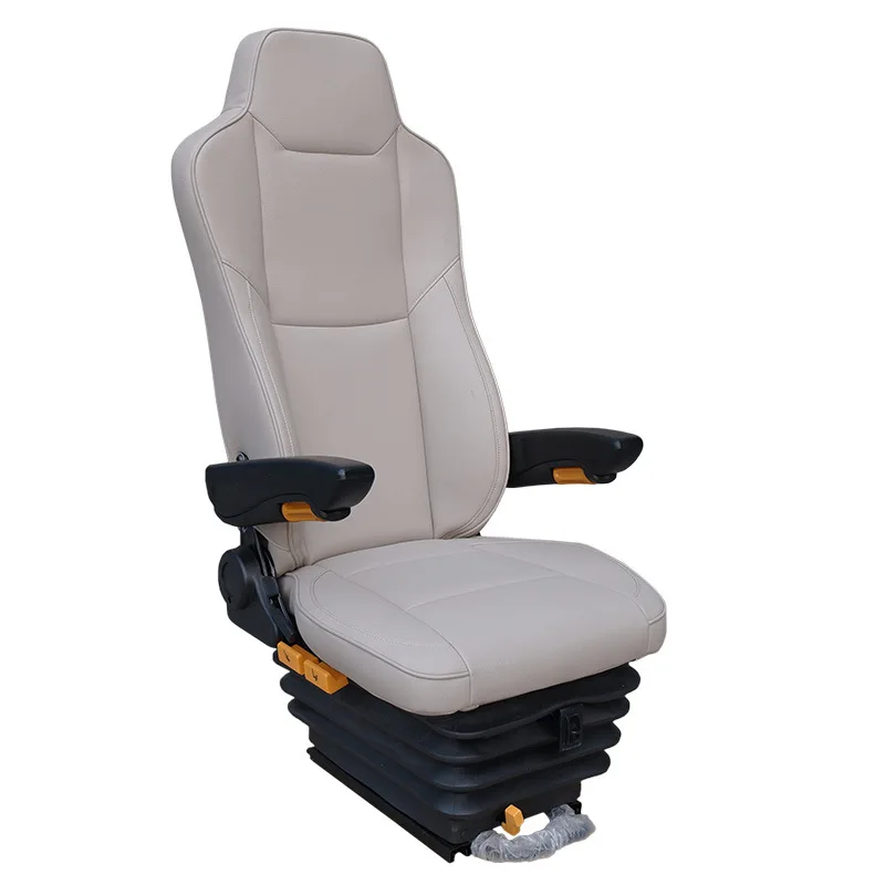 

Durable Mechanical Suspension Driver Seat Heavy Duty Forklift Equipment Leather Modified Car Seat