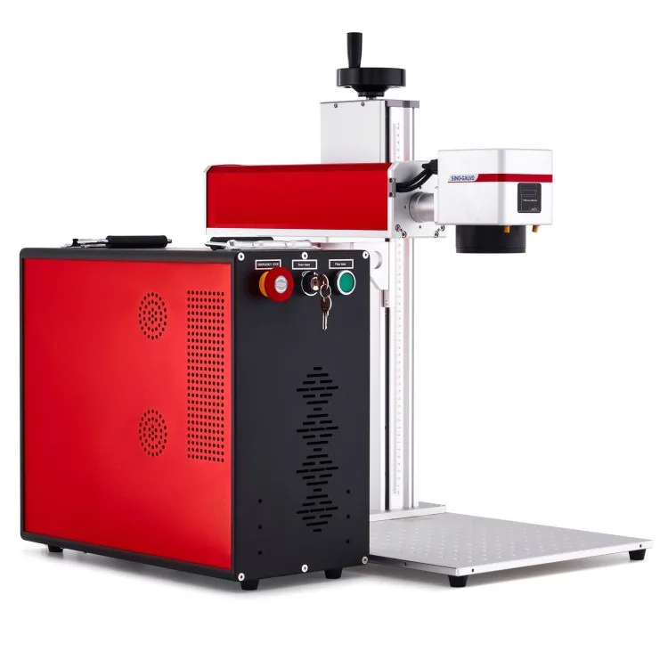 Bluetimes Split Fiber Laser Marking Machine 100W JPT MOPA Colorful Laser Marking Machine
