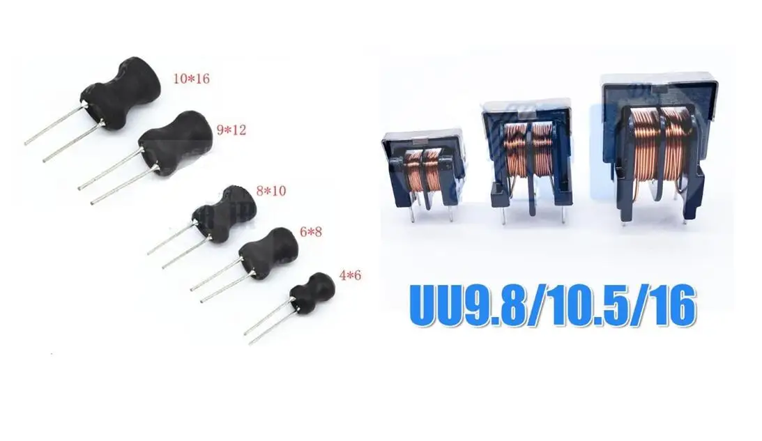 10PCS Inductor 1016/0912/0810/0608 2.2/3.3/4.7/6.8/10/22/33/47/68/100/150/220/330/470uh/MH UU9.8/UF9.8 UU16/UF16 UU10.5/uf10.5