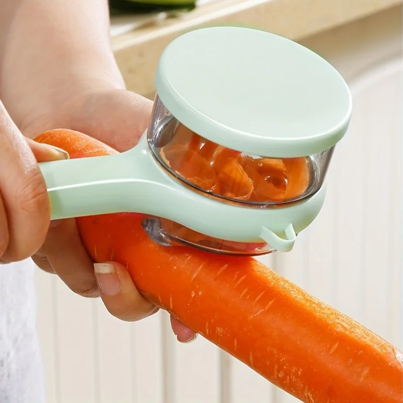 1PC Thickened multifunctional peeler with storage box, fruit and vegetable peeler, kitchen specific portable peeler tool