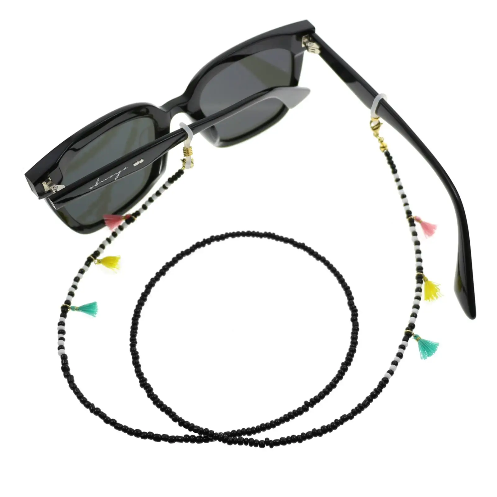 Eye Glasses Chain Black Chain String for Women Anti Drop Sunglass Strap for Birthday Gift Summer Beach Anniversary Travel Party