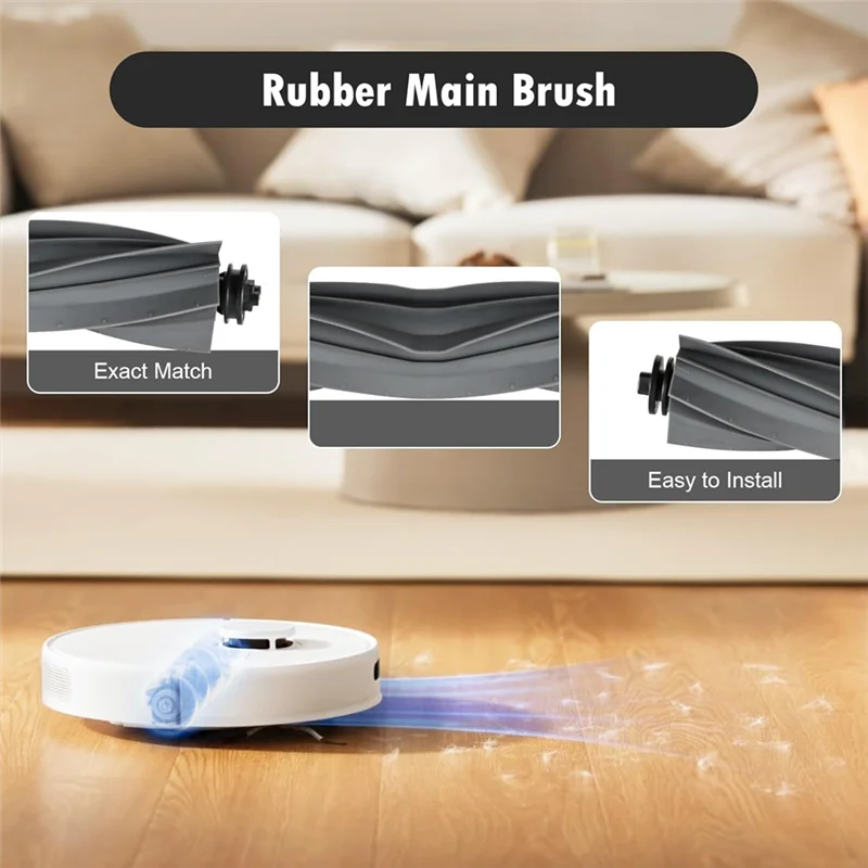 

ABUG-44PCS Brush Filter Dust Bag And Mop Cloth Kit Spare Parts Vacuum Cleaner Replacement Parts