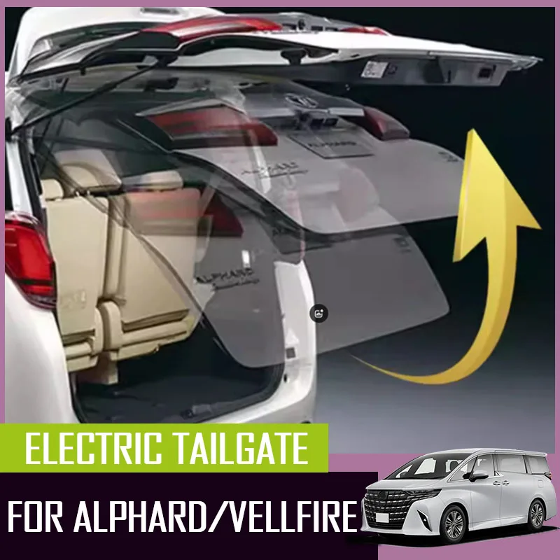 Modified electric lgate fit for Toyota Alphard Vellfire 30 Series one click automatic lift trunk door