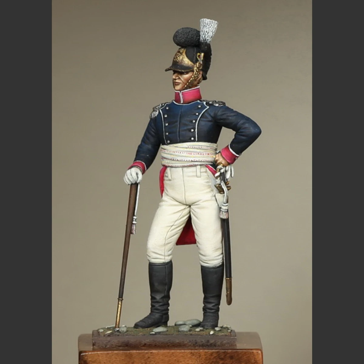 Figurine en résine non peinte, 54mm, kit de modèle, objet militaire, officier de Wurttingen, GK non assemblé et non peint