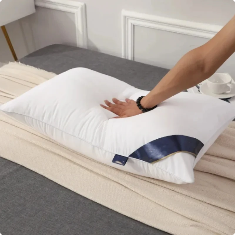 100% cotone bianco rimbalzo cuscino per la schiena tinta unita morbido e confortevole letto per camera da letto cuscino per dormire 5 stelle hotel