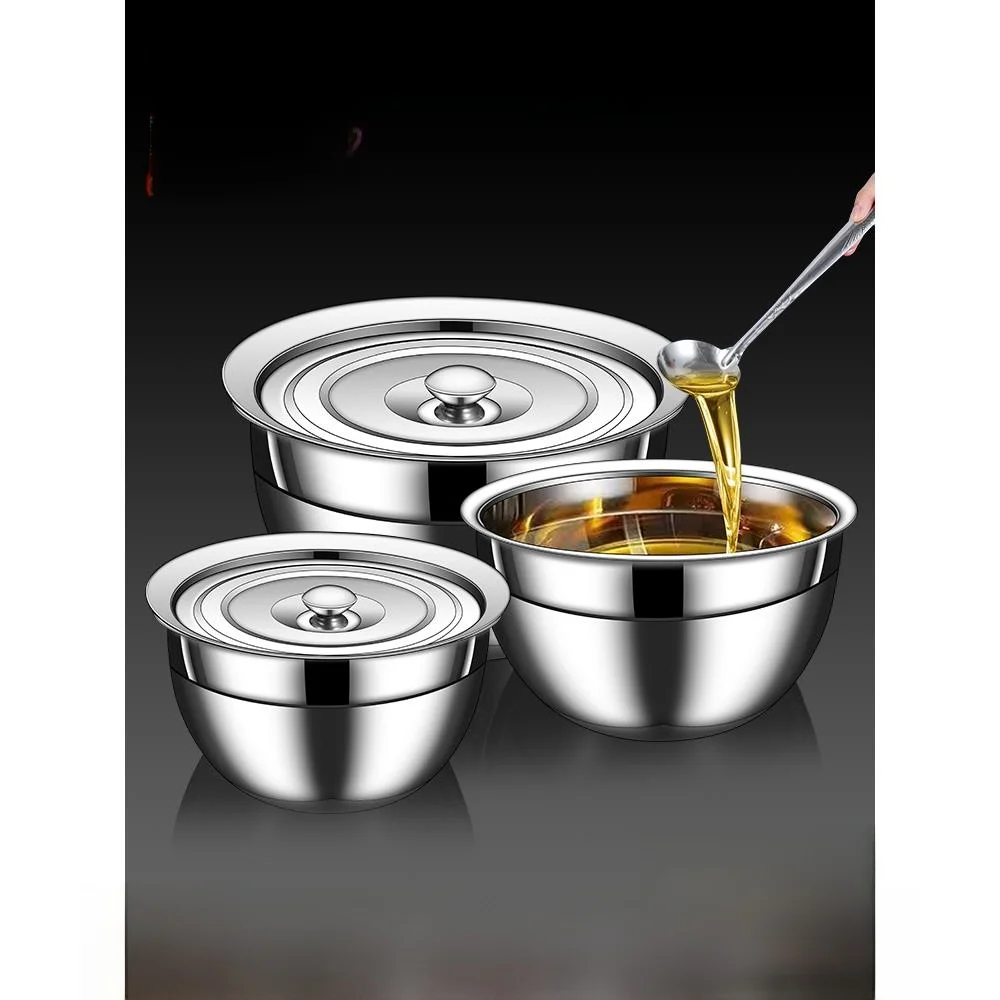 

Stainl Steel Thiened Pig Fat Basin with Lid Kitchen Food ade Steel Basin Oil Drum Oil Tank for Home Use Rectangular ape