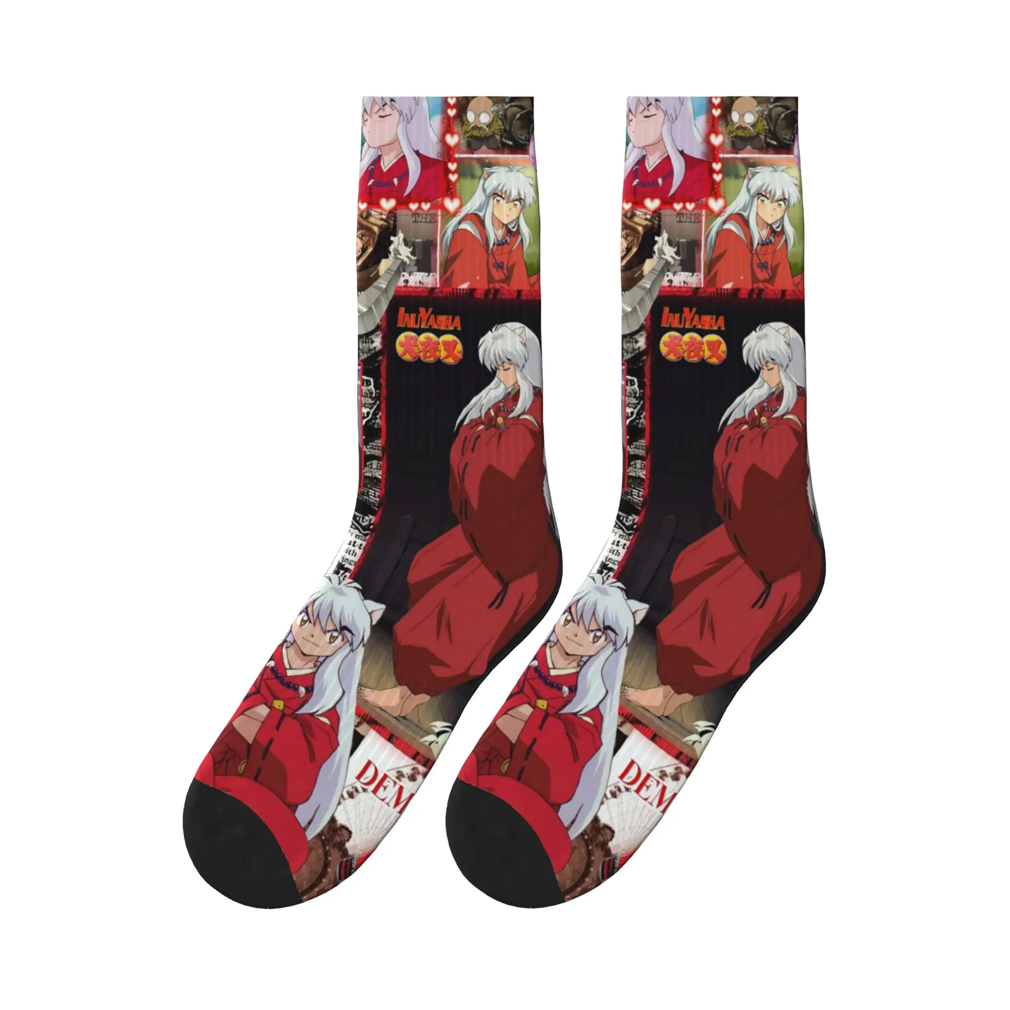

Manga Kimono Inuyasha Sesshomaru Sports Socks Super Soft Stockings All Season Long Socks for Man's Woman's Gifts