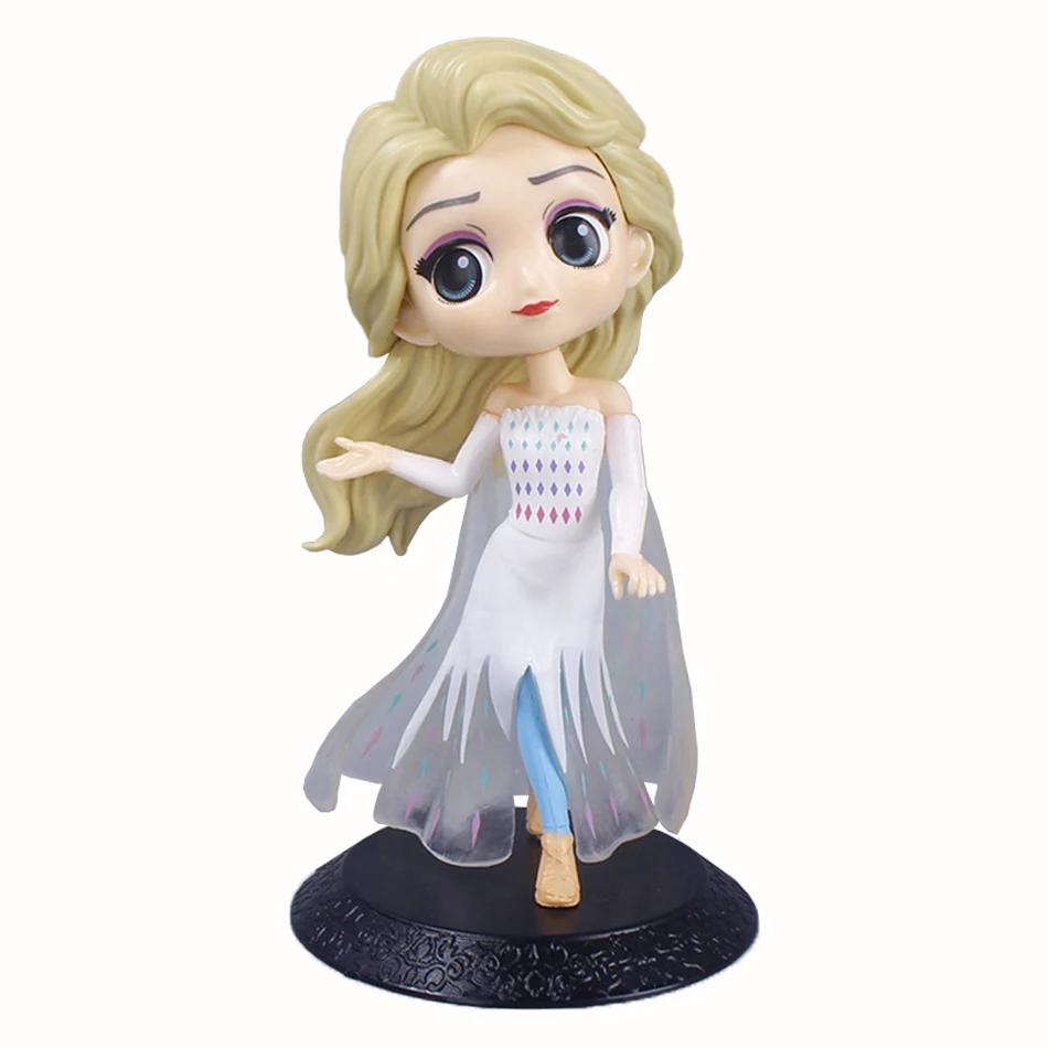 Disney Frozen 2 Elsa Anna Princess PVC Action Figure Model Toys Set Kids Cake Wedding Decoration Action Toys