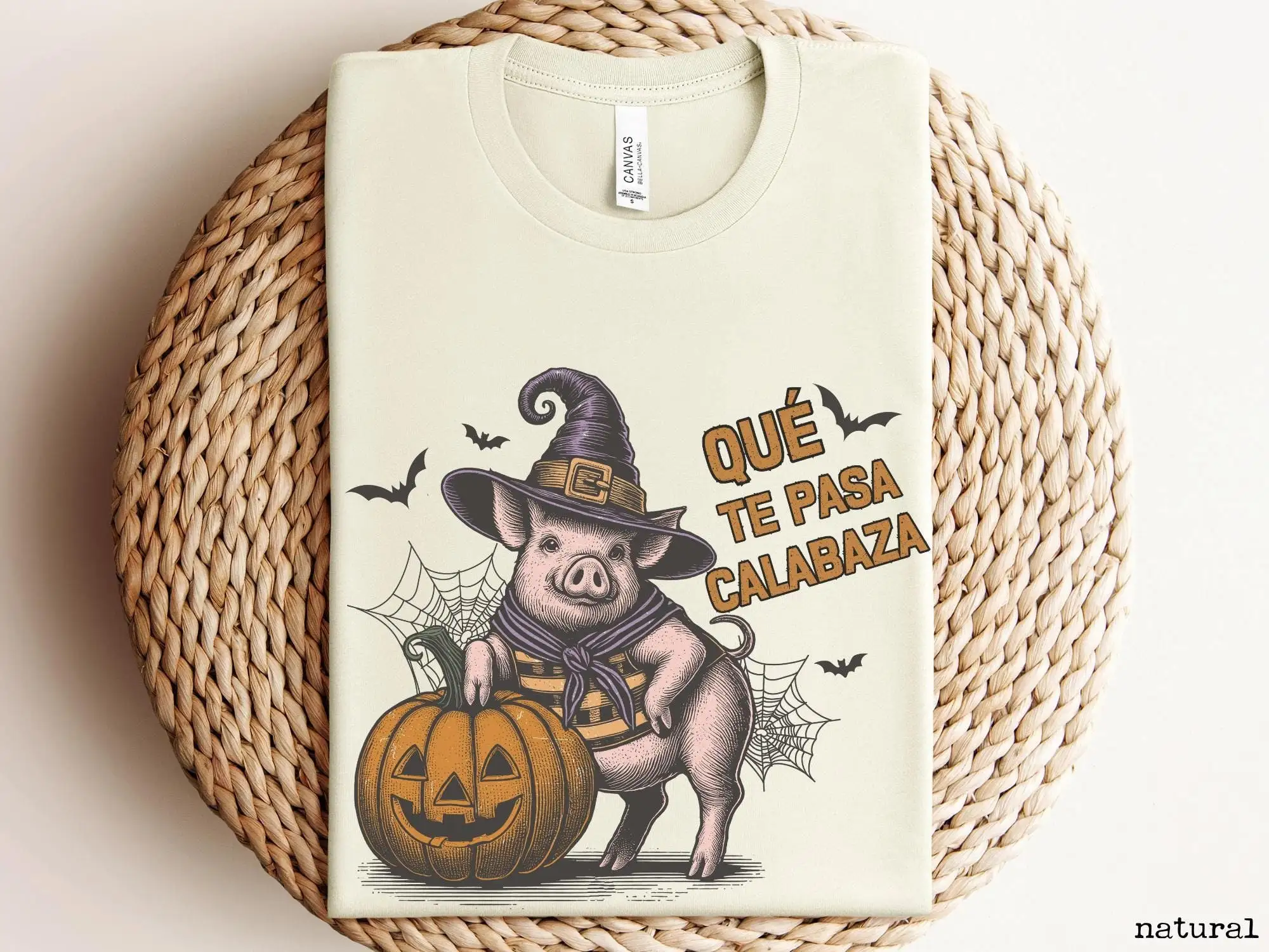 Spanish Que Te Pasa Calabaza Halloween T Shirt Latina Spooky Season Pumpkin Bruja Latinx Maestra Spanglish Mexicano