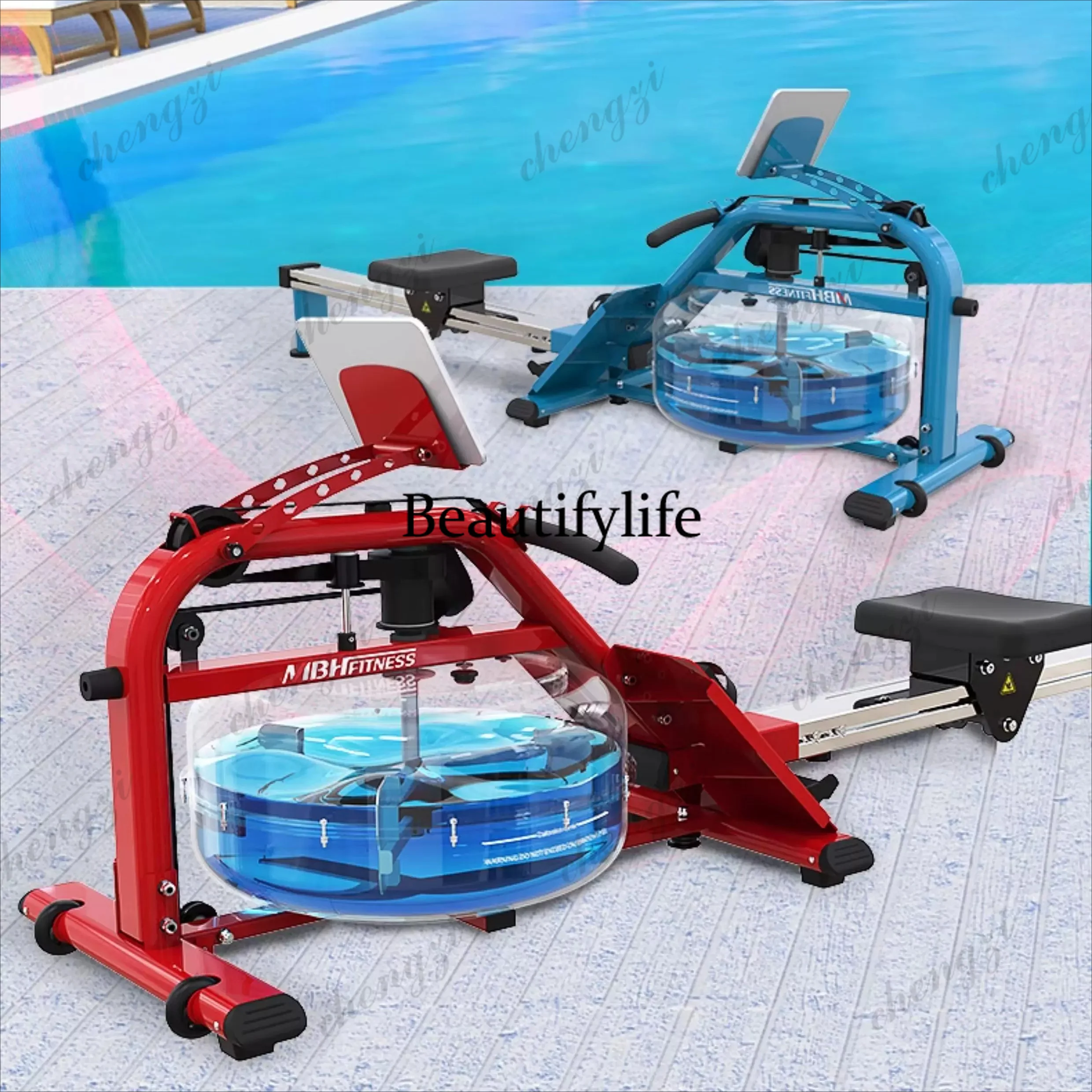 Solid wood original machinery water resistance rowing machine home province aerobic fitness equipment foldable