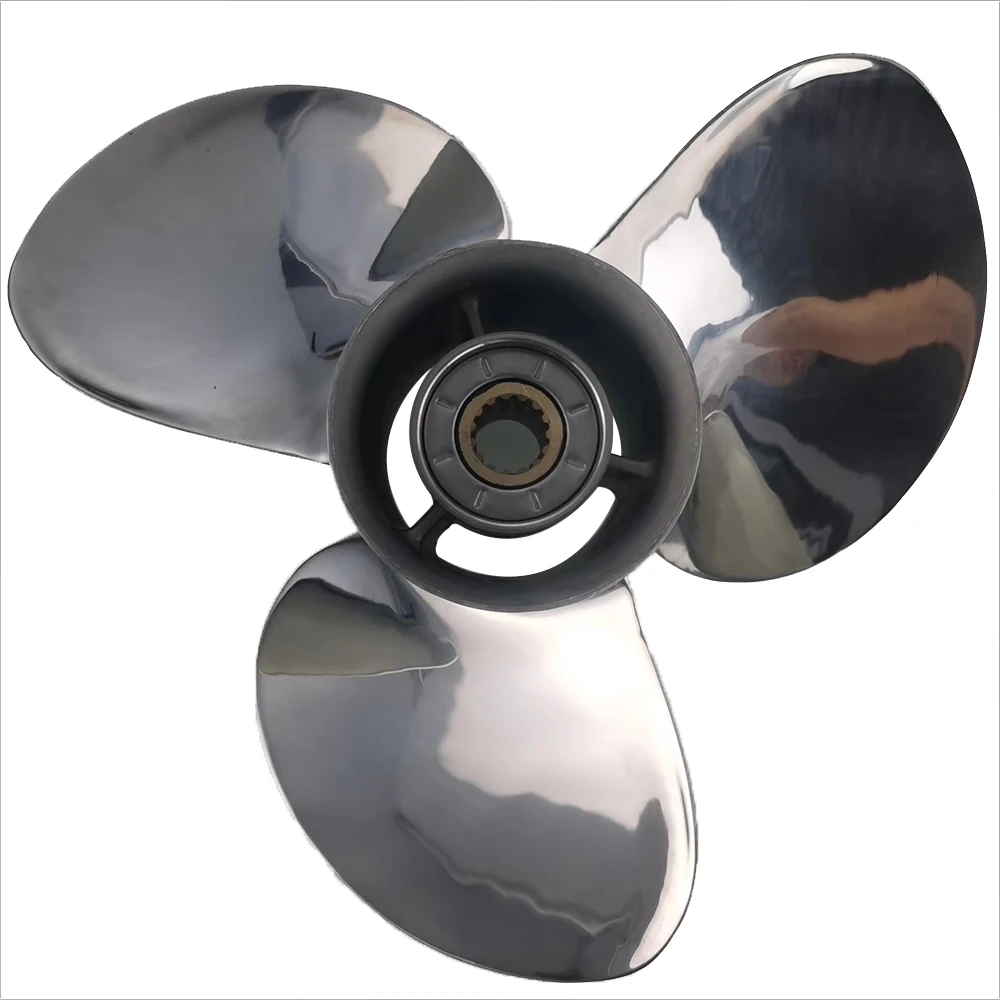 13 ''X 19'' 60-130 Pk Roestvrijstalen Marine Buitenboordpropeller Voor H Buitenboordmotor