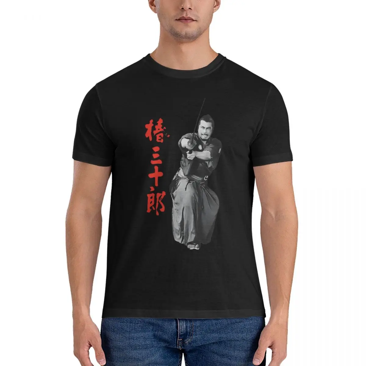 Sanjuro Toshiro Mifline Samurai T Shirts Men Cotton Funny T-Shirts Round Neck yojimbo Tees Short Sleeve Clothes Classic