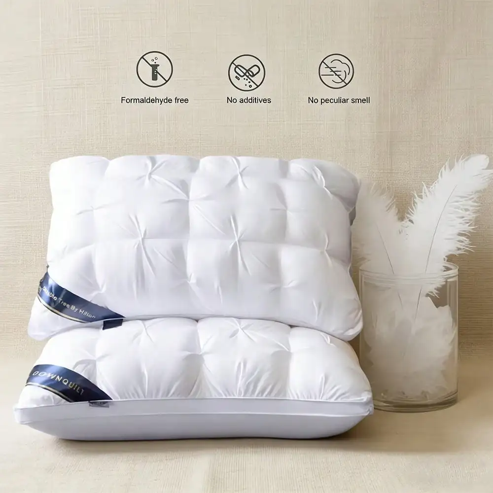 Twisted feather velvet pillow washable pillow core household dormitory adult cervical spine health pillow does not collapse