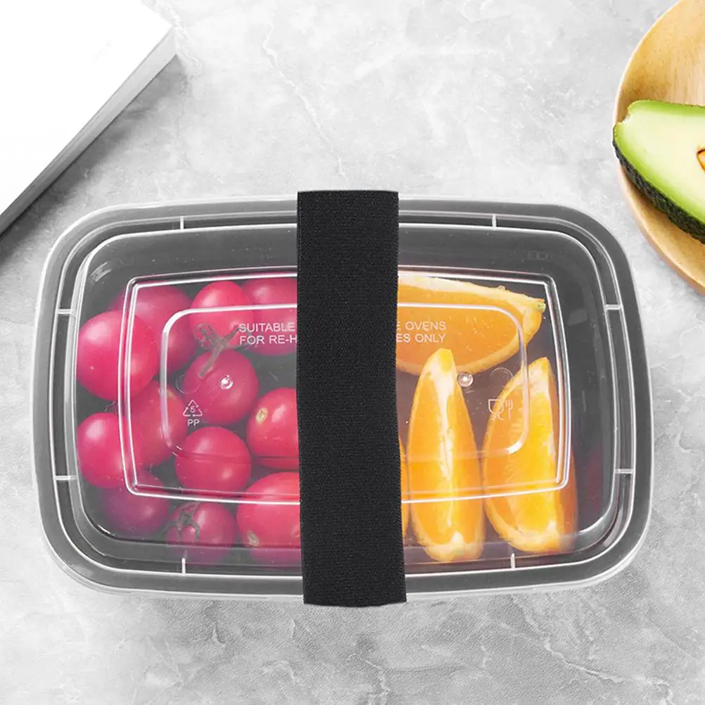 5 Pcs Lunch Box Strap Lunchbox Rope Fixing Bands Outdoor Elastic Travel Bento Picnic Simple Fixed