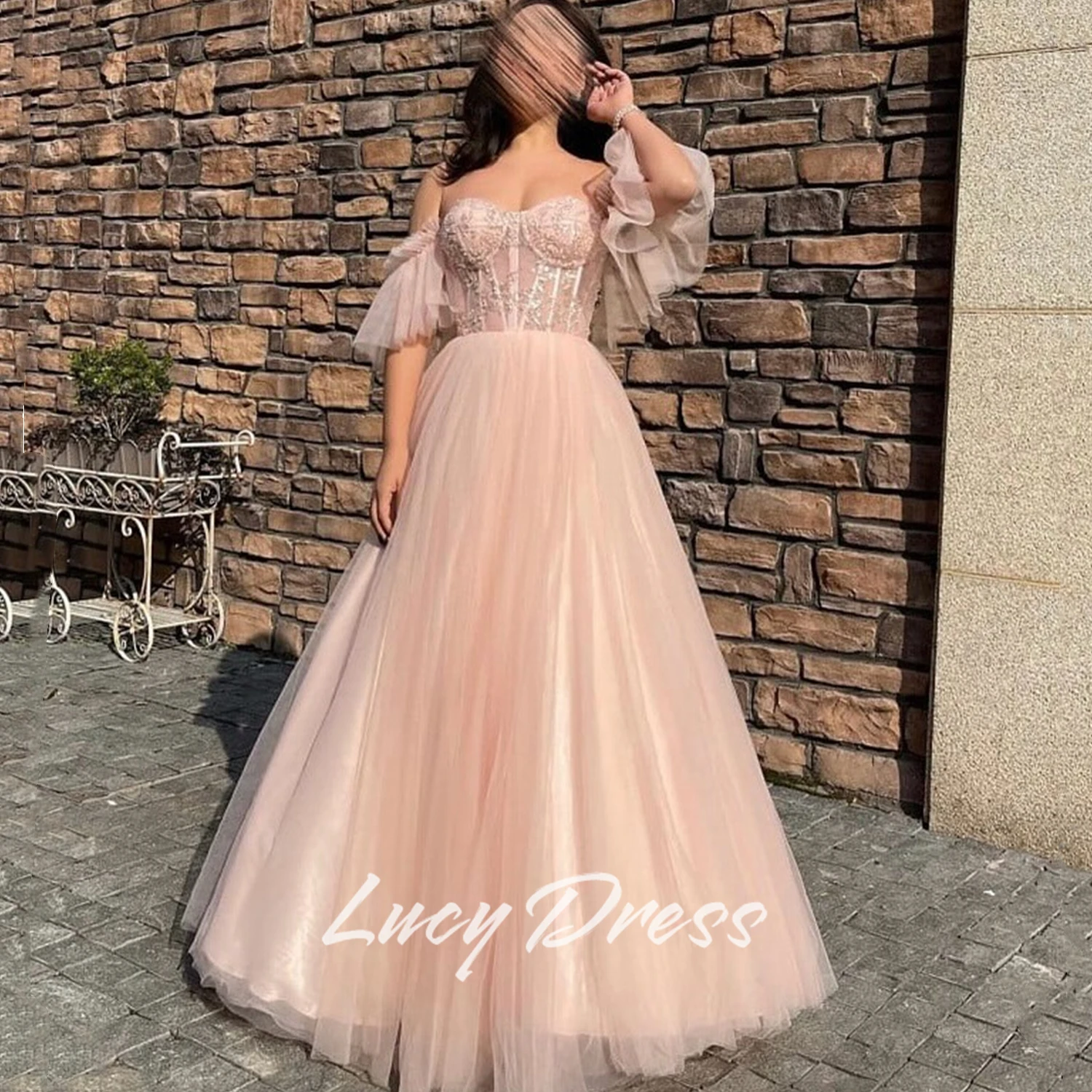 

Lucy Customized Women's Dress for Wedding Guest Elegant Beautiful Prom Dresses Sharon Happy Dress Prom Dresses Birthday Dress