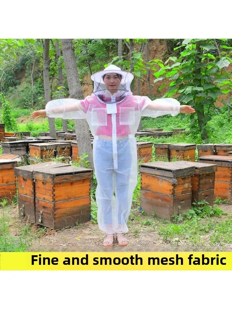 Summer Beekeeper Full Body Protective Suit Breathable Bee Proof Overall Clothing Mosquito Protection for Outdoor Work