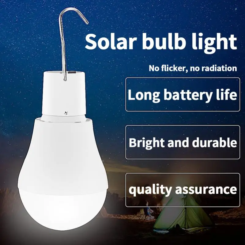 

Solar Powered Durable Versatile Sustainable Convenient Long-lasting Reliable Lighting For Camping Tent Portable Led Lamp Compact