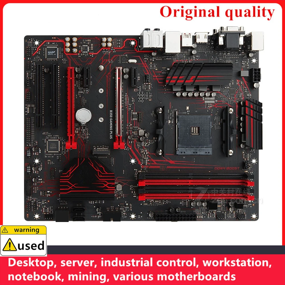 B350 GAMING PLUS Motherboards, soquete AM4, DDR4, 64GB, Desktop Mainboard, SATA III, USB 3.0
