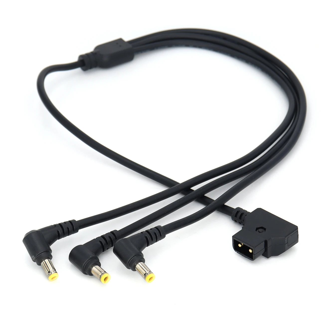 D-tap Male/DC2.5 Female To 3x Right Angle DC2.5mm Power Cable For Multi Monitor Power Cord