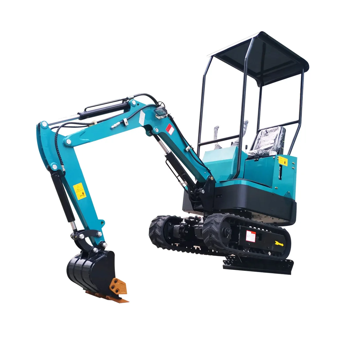 New Bagger Mini Excavator 1-2.0 Ton Small Wheeled Trencher Ht-12 Crushing Roof Fertilizing Trenching Orchards Farm Garden Helper