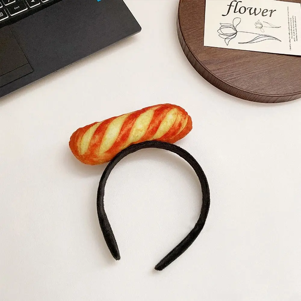 

Милый ободок для волос в виде клубники, имитирующей еду, с булочкой для гамбургера, овощами и хлебом, для женщин и девочек