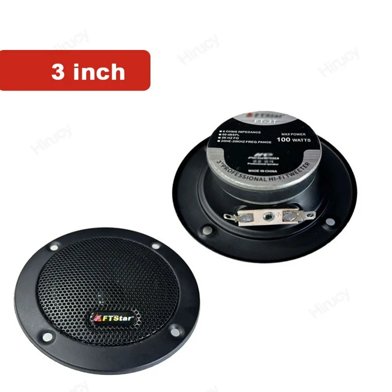 1 قطعة 3 بوصة مكبرات صوت للسيارة 8 أوم مكبرات صوت للسيارة Max.100 واط باب السيارة المسرح المنزلي مكبر الصوت كامل المدى تردد مكبر الصوت