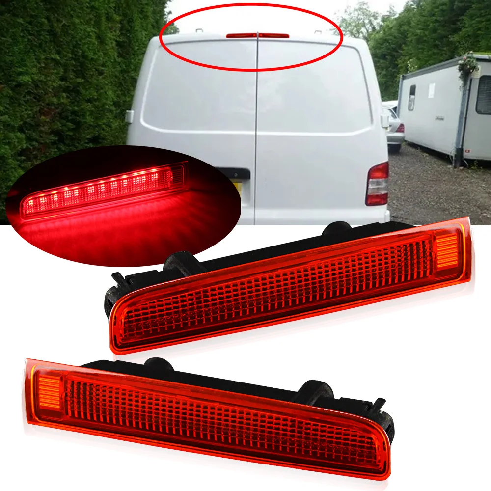 2X Brake Light Left & Right Barn Door High Level Third Brake Lamp Rear Lights For VW Transporter T5 T6 2003 - 2016 7E0945097H