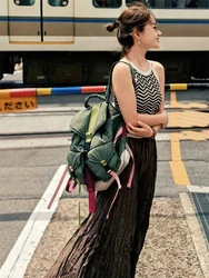 Casual Commuter Travel Rose Story Backpack Lightweight Women's Backpack Versatile for University Students And Book Carrying