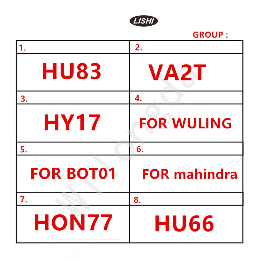 

LiShi 2 in 1 HU83 VA2T HY17 FOR BOT01 FOR mahindra HON77 FOR KTM1 HON41 HON70 TOY2018 Locksmith Tool