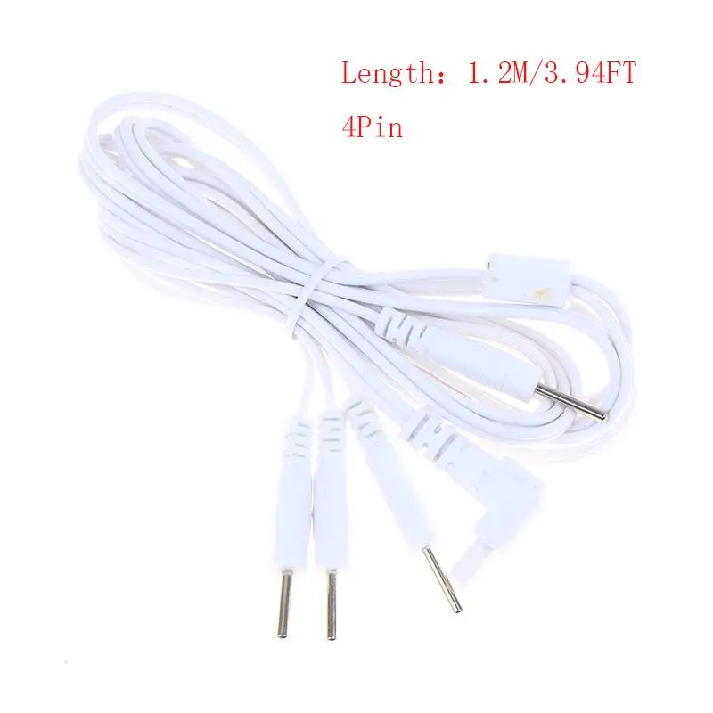 *2.35mm Electrode Cable 4 Pin Connectors TENS Electrotherapy Lead Wires For Acupuncture Muscle Stimulator Therapy Massager..