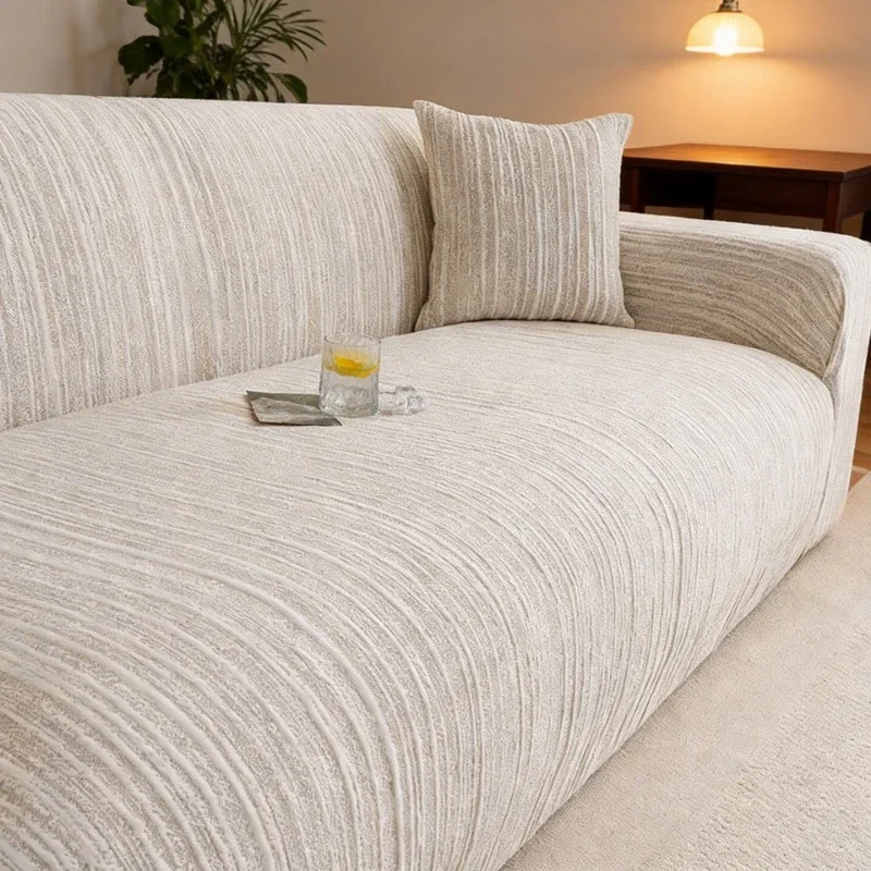 Summer Ice Silk Elastic Sofa Cover Full Package Universal All Inclusive Type Anti Cat Scratch Sofa Protector Cover