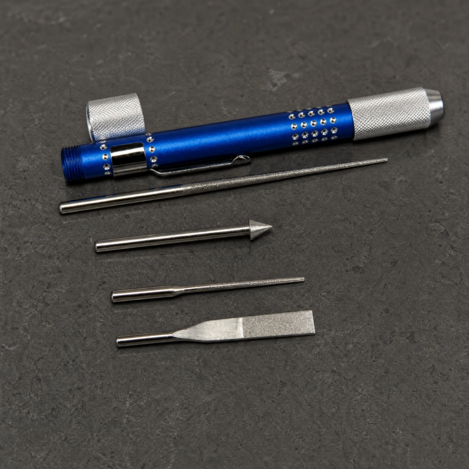 DMD Jewelry Hand Tool Retractable Storage Diamond Grinding Pen Diamond Grinding Bit Set with Multiple Shapes High Hardness
