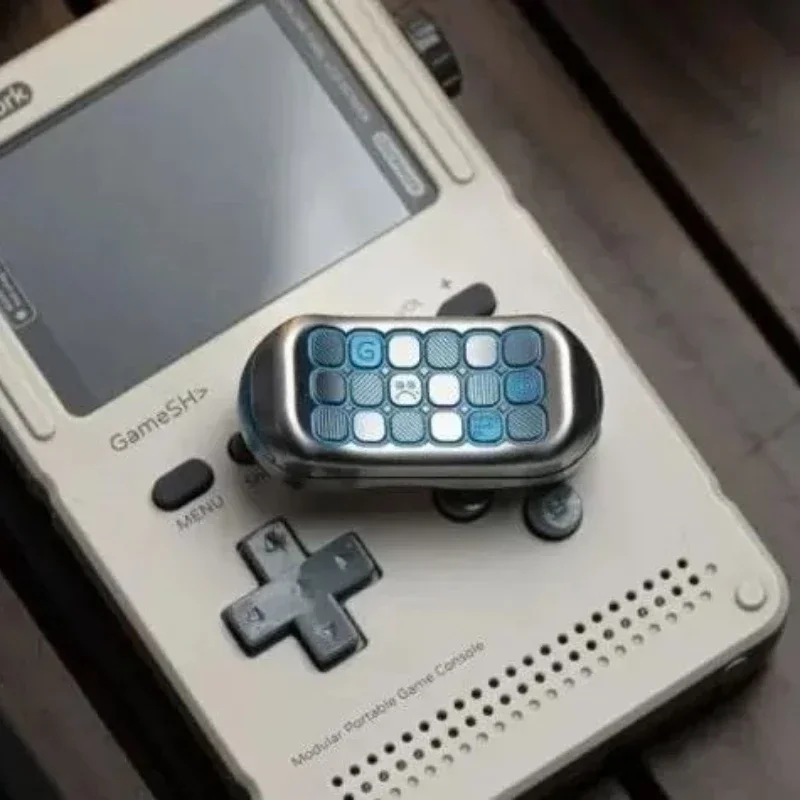 Jouets en métal Dz Top-G, Structure de Machine, curseur de poussée bleu titane, Fidget Spinner en métal, jouet d'anxiété