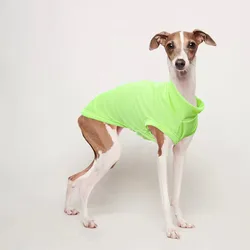 Summer Whippet Turtleneck UV Protection Dog Coat Italian Greyhound Sweatshirt Orange Green Breathable Dog Vest