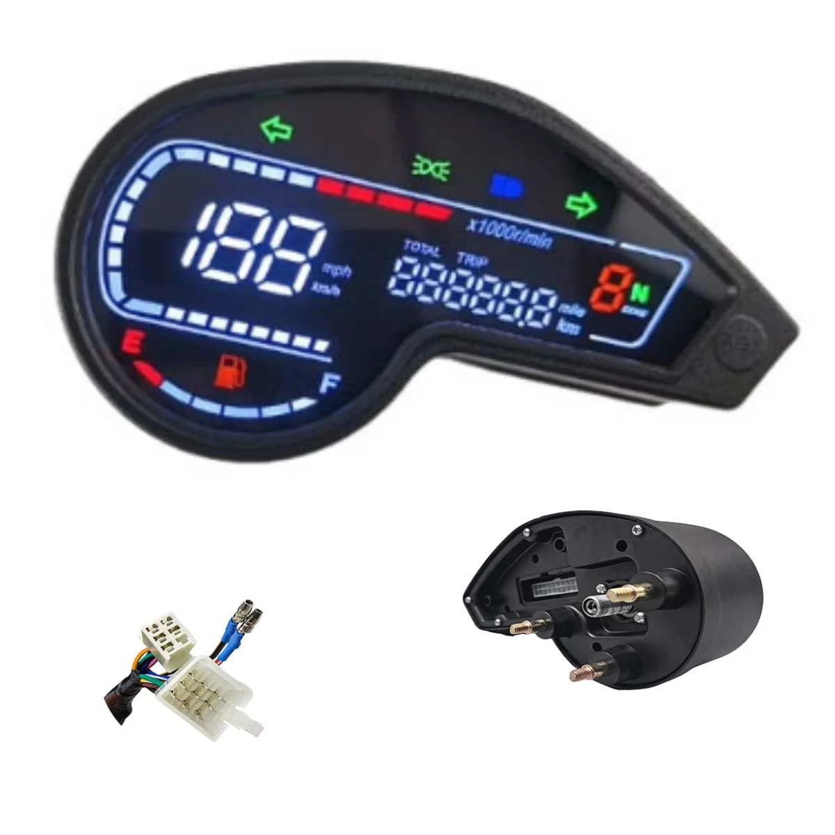 Motorcycle Speedometer Odometer Tachometer with Fuel Gauge Turn Signal High Beam Lamp for Honda NXR150 NXR125 XR150 GY200