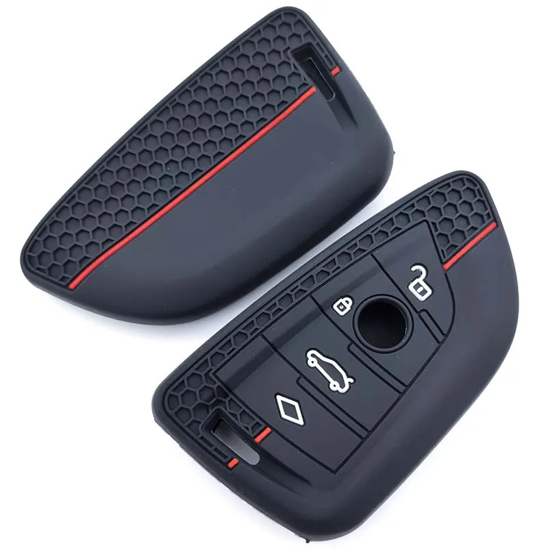 Silikon Fernbedienung Auto Schlüssel Abdeckung Fall für BMW X1 X3 X4 X5 X6 Serie 1 2 3 5 7 G20 G02 G05 G31 G23 F34 F15 F40 IX3 Shell Zubehör