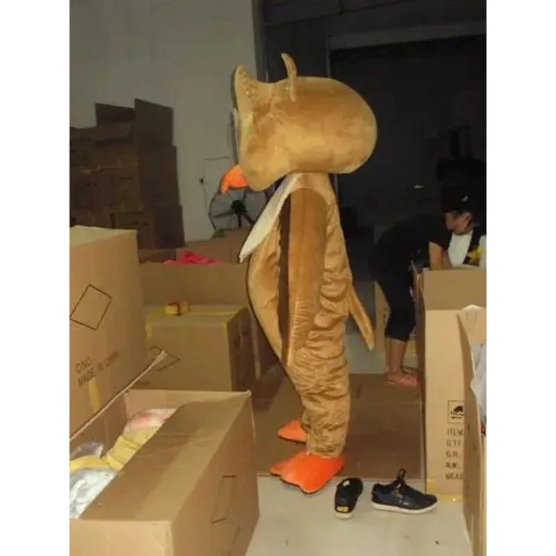 2024 النسخة الكلاسيكية وجه كبير البني البومة زي التميمة الكبار هالوين حفلة عيد ميلاد الكرتون الملابس تأثيري ازياء الكبار الحجم