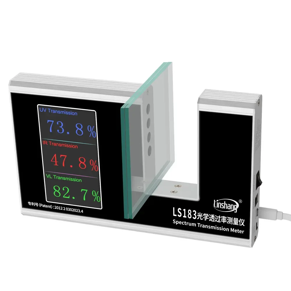 Customization Linshang LS183 Spectrum Transmission Meter for UV IR Transmission Test Film Glass Window Tint Test