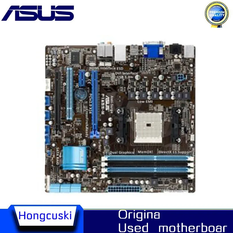 

Used A55 FM1 Motherboard For ASUS F1A55-M Motherboard DDR3 32G SATA II USB2.0 PCI-E 2.0 Micro ATX