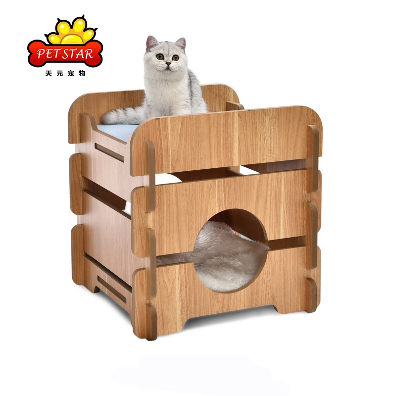 Pet Houses&Furniture,Low Price Guaranteed Quality Wood Color Pet Houses Furniture Indoor Pet Bed House