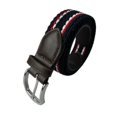 Stretch Canvas Leather Belts for Men Female Casual Knitted Woven Military Tactical Strap Male Elastic Belt for Pants Jeans