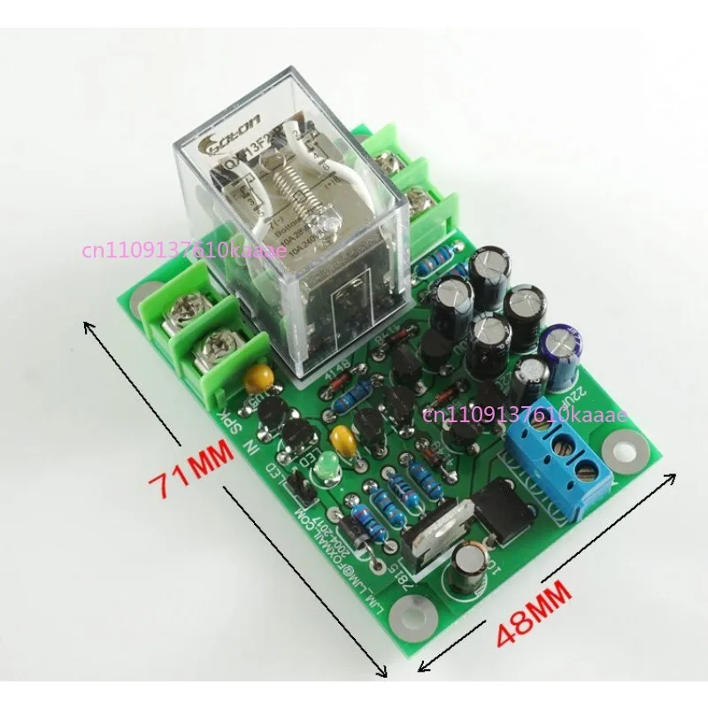 Speaker Protection Board, Finished Product, UPC1237 Stereo Amplifier Speaker Protection Module