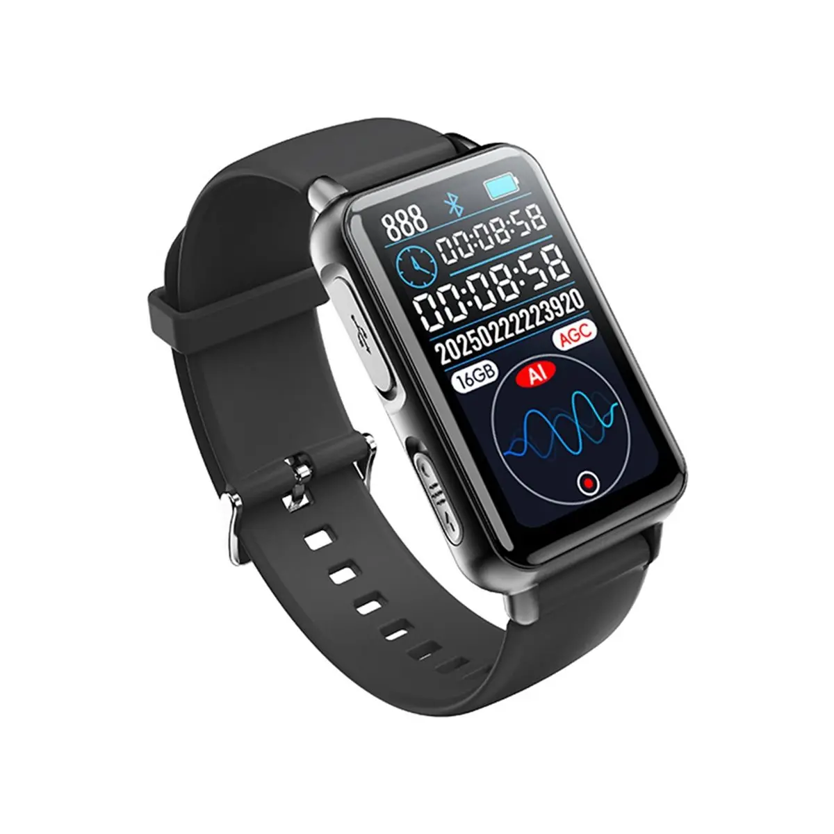 A26Z AI Voice Recorder Watch ChatGPT Smart Transcription Real-Time Translation for Meeting Interview APP Control 16GB