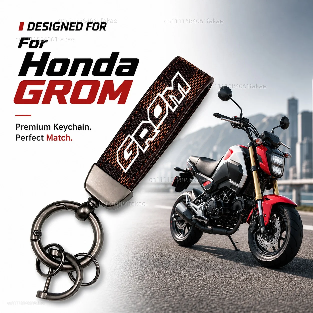 For Honda GROM MSX125 MSX 125 GROM SP 2014-2024 2025 Motorcycle Keychain Custom Logo Gift for Rider Men Women